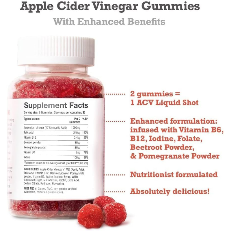 FREE SOUL Apple Cider Vinegar Gummies 2 FREE SOUL Apple Cider Vinegar Gummies - Image 2