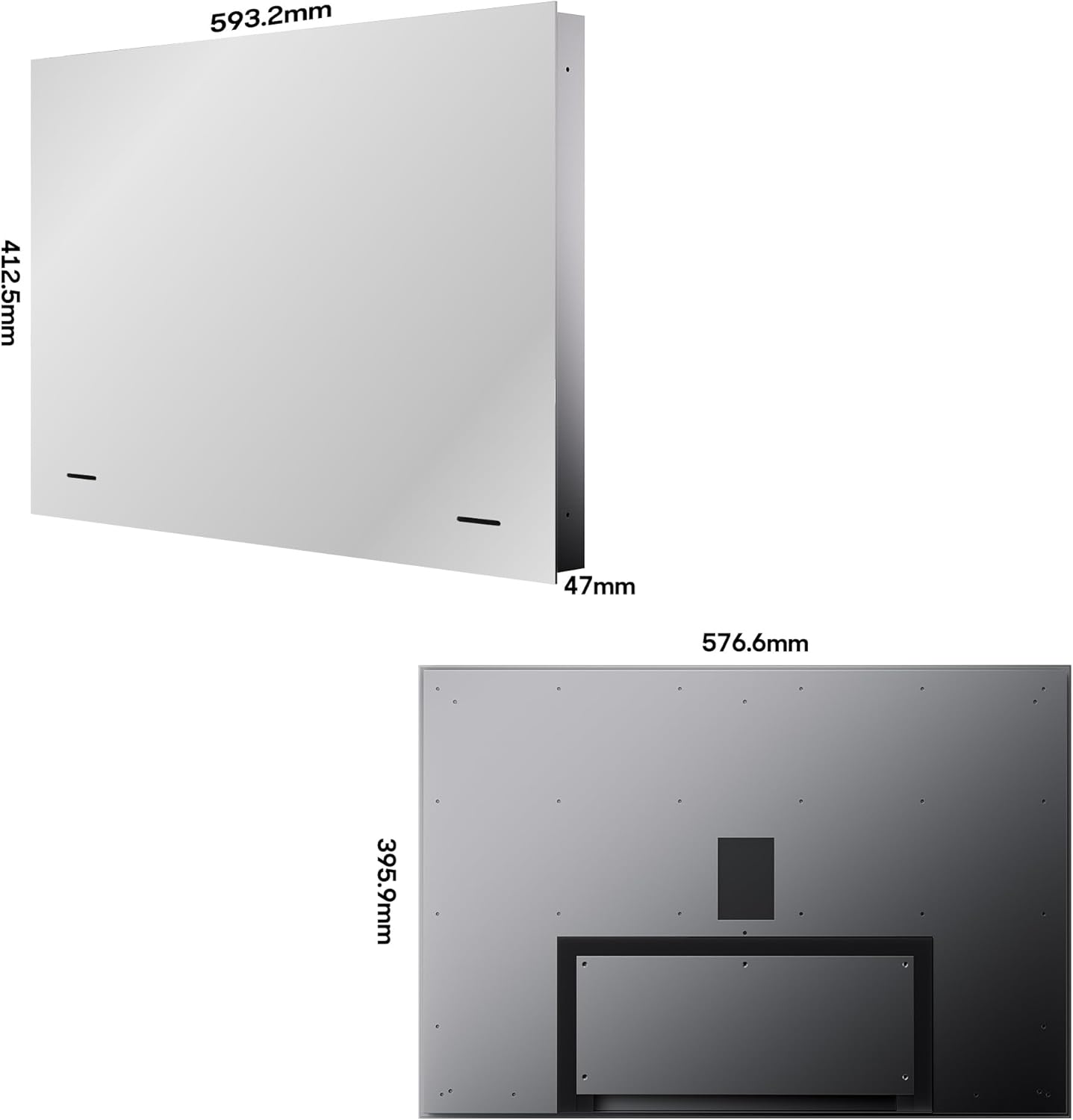 SYLVOX 24 inch Smart Magic Mirror Waterproof TV for Bathroom Hotel Gym & Sauna 2 smart tv